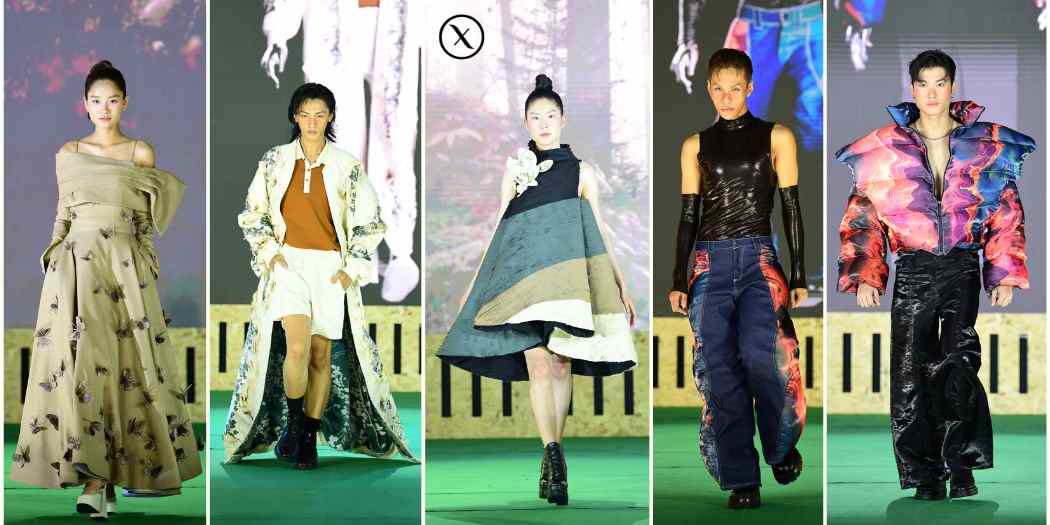 Tiết mục thời trang từ Ben & Tod, Gumac và Faslink tại đêm Gala không chỉ là một màn trình diễn nghệ thuật mà còn là một lời cam kết cho tương lai bền vững của ngành thời trang Việt Nam. Ảnh: Quang Định